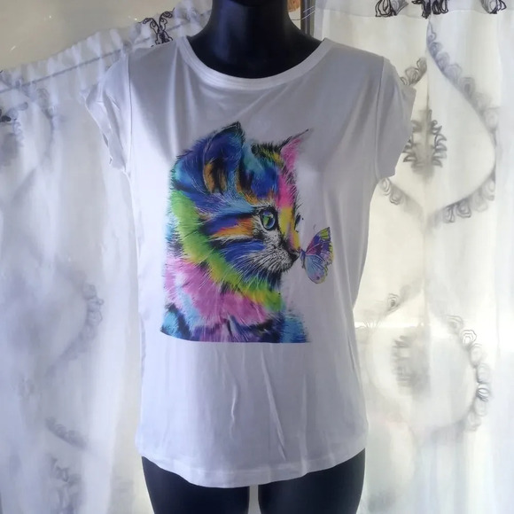 *Cat blouse size medium ( box DD ) - Picture 1 of 2